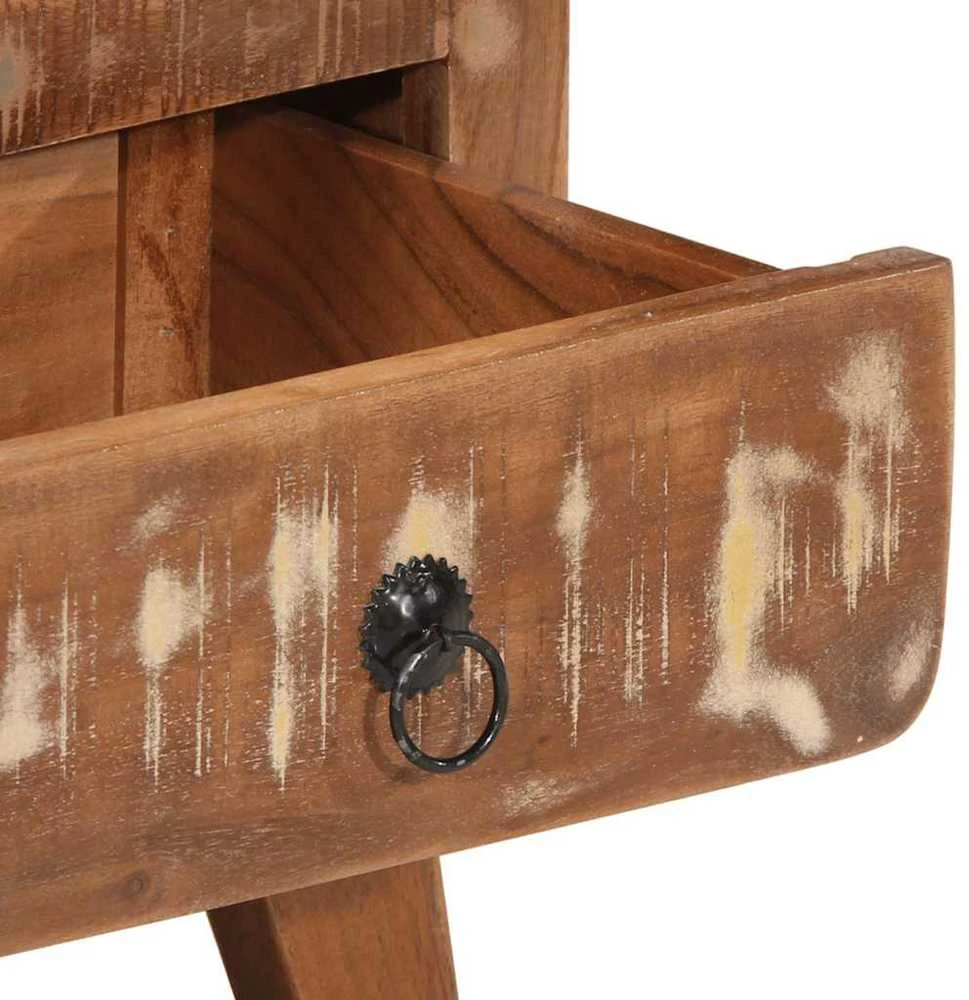 naktinė spintelė 2 vnt 40x32x46 cm perdirbta medžio masyvo