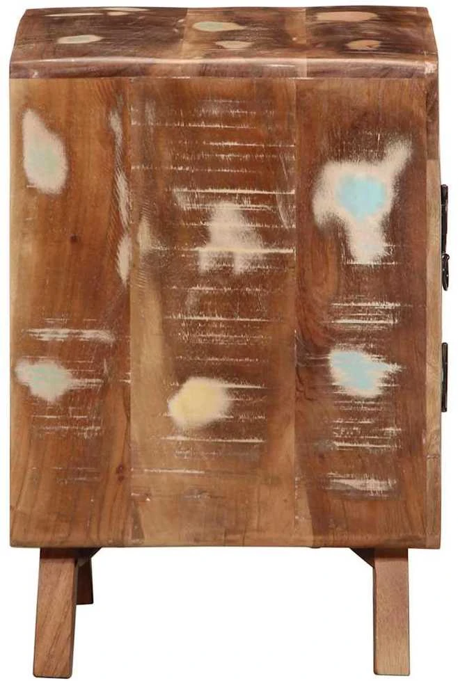 naktinė spintelė 2 vnt 40x32x46 cm perdirbta medžio masyvo