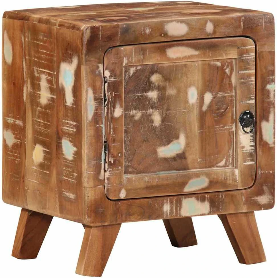 naktinė spintelė 2 vnt 40x32x46 cm perdirbta medžio masyvo