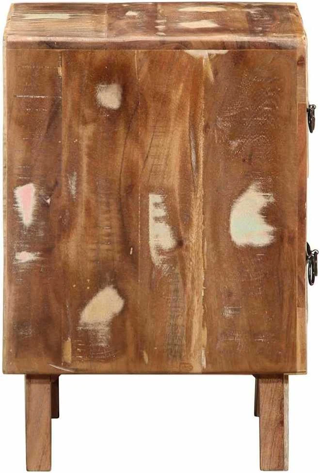 naktinė spintelė 2 vnt 40x32x46 cm perdirbta medžio masyvo