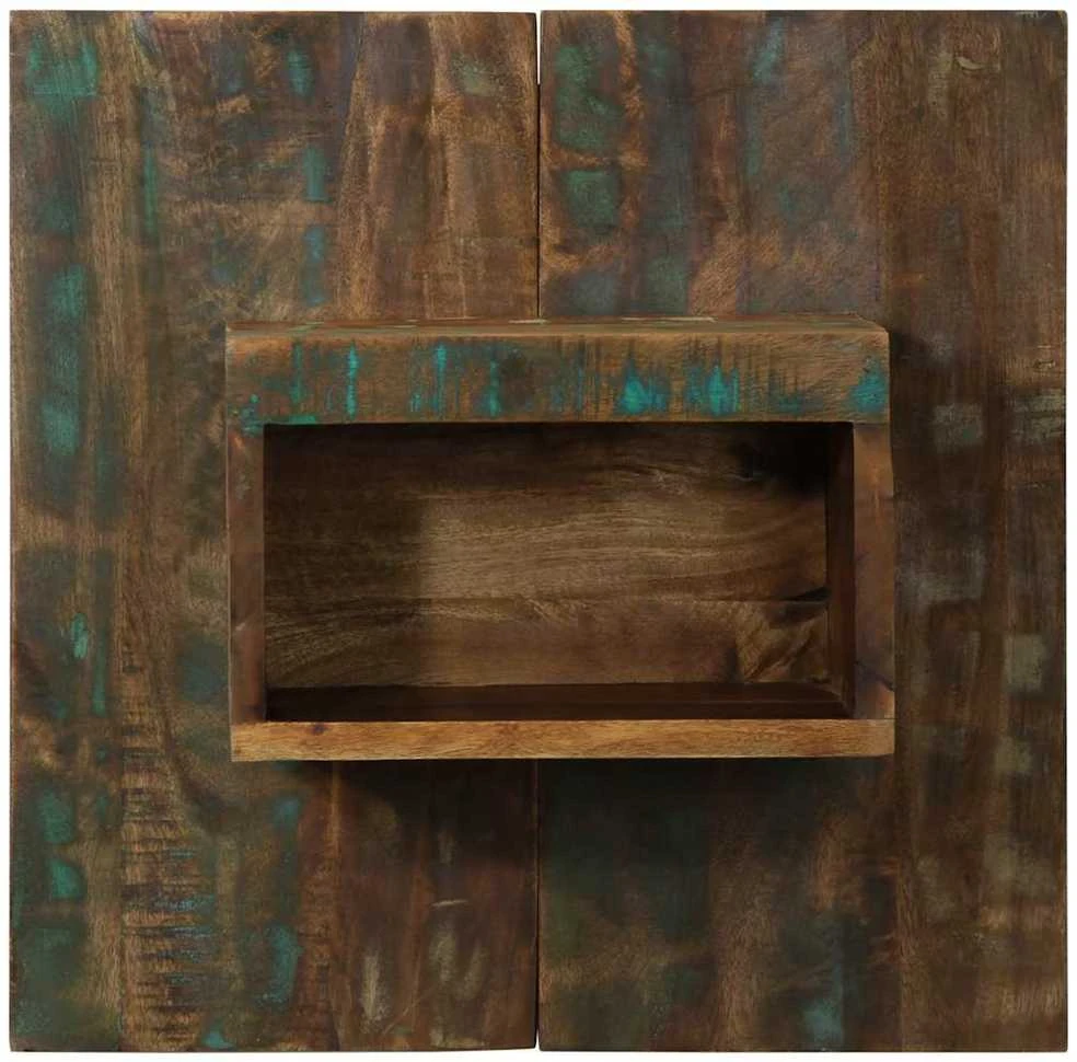 Naktinė spintelė, 50x27x50 cm, perdirbtos medienos masyvas