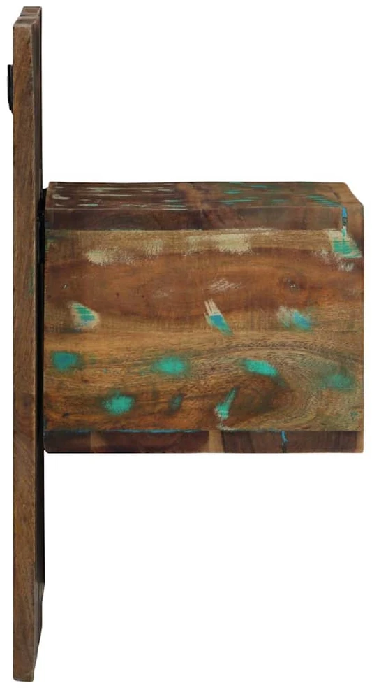 Naktinė spintelė, 50x27x50 cm, perdirbtos medienos masyvas