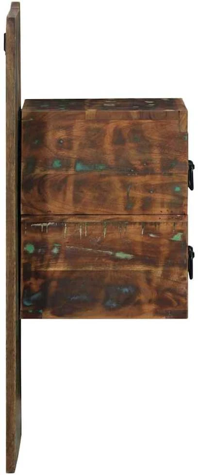 Naktinė spintelė, 60x32x80 cm, perdirbtos medienos masyvas
