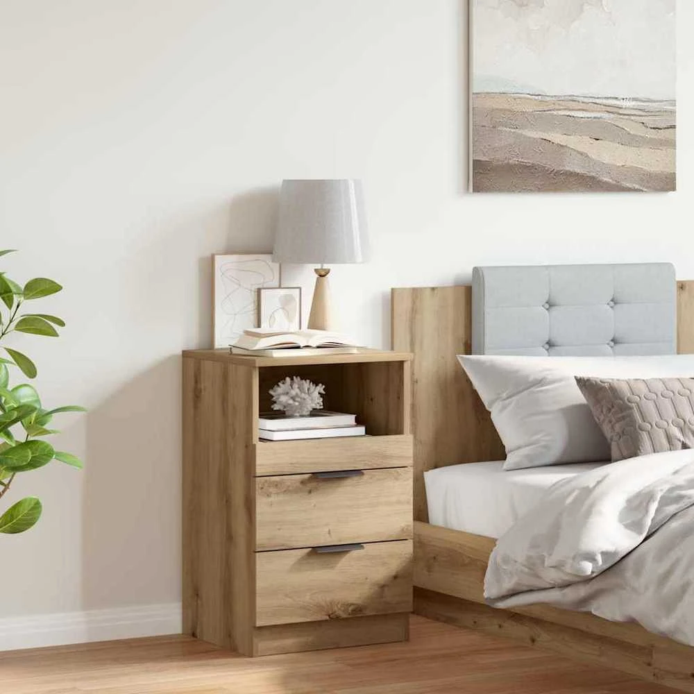 Bedside Cabinet Artisano ąžuolo Medium Engineered Wood