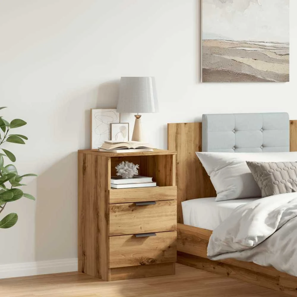 Bedside Cabinet Artisano ąžuolo Medium Engineered Wood