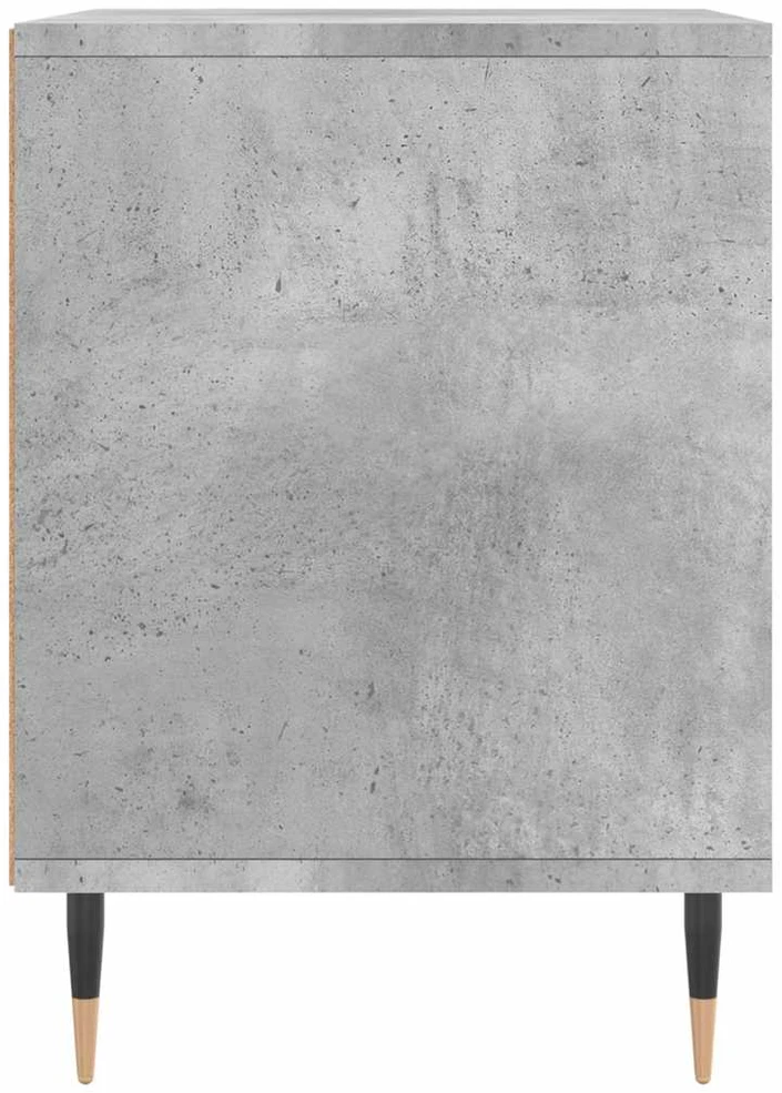 Naktinė spintelė, betono pilka, 40x35x50cm, apdirbta mediena