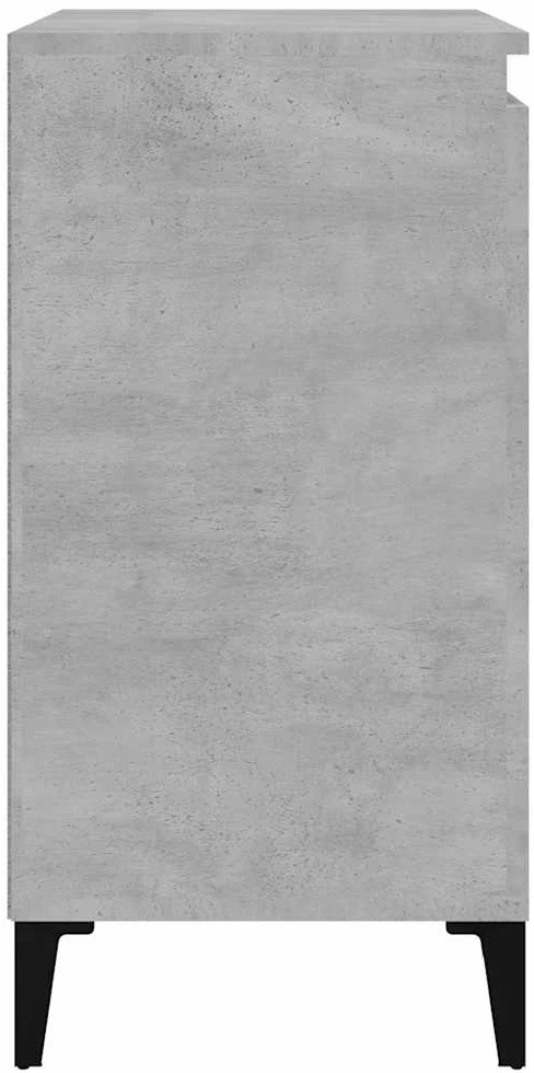 Naktinė spintelė, betono pilka, 40x35x70cm, apdirbta mediena