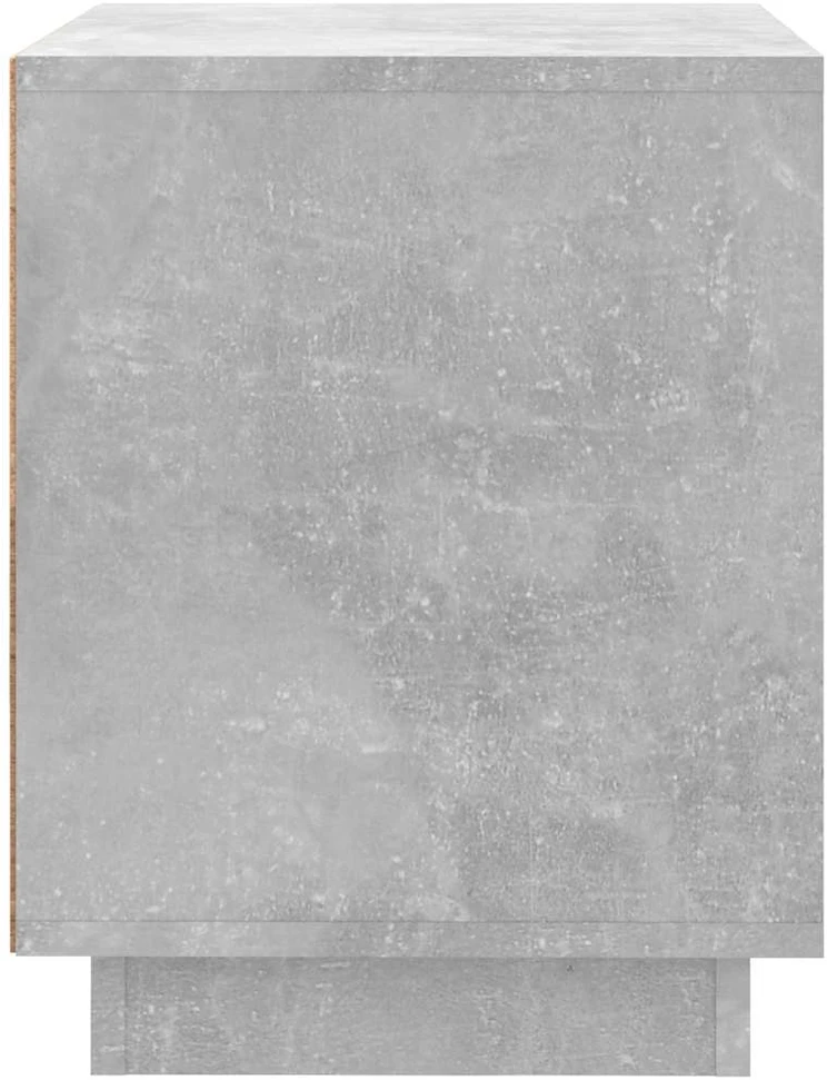 Naktinė spintelė, betono pilka, 44x35x45cm, apdirbta mediena