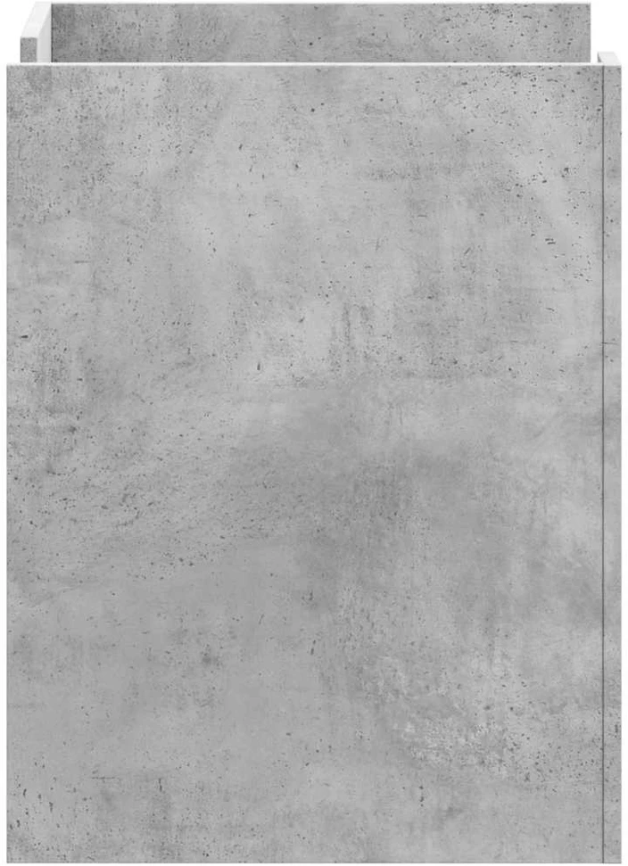 Naktinė spintelė, betono pilka, 45x50x65cm, apdirbta mediena