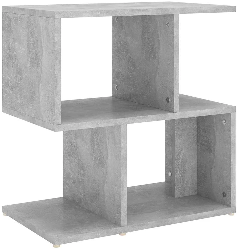 Naktinė spintelė, betono pilka, 50x30x51,5cm, apdirbta mediena