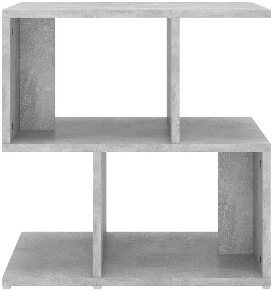 Naktinė spintelė, betono pilka, 50x30x51,5cm, apdirbta mediena