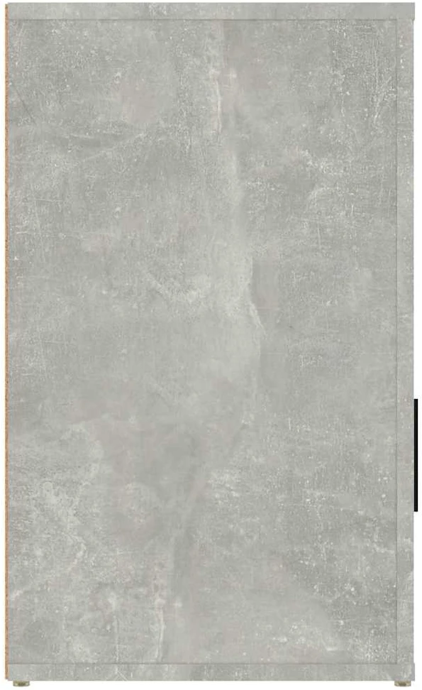 Naktinė spintelė, betono pilka, 50x36x60cm, apdirbta mediena