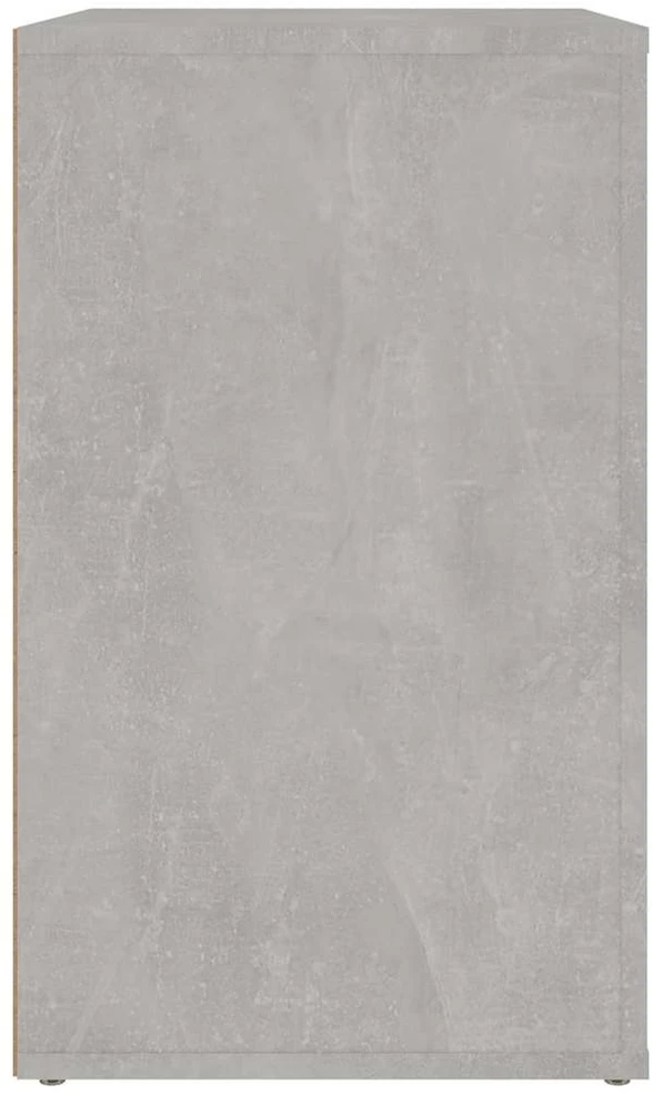 Naktinė spintelė, betono pilka, 50x36x60cm, apdirbta mediena