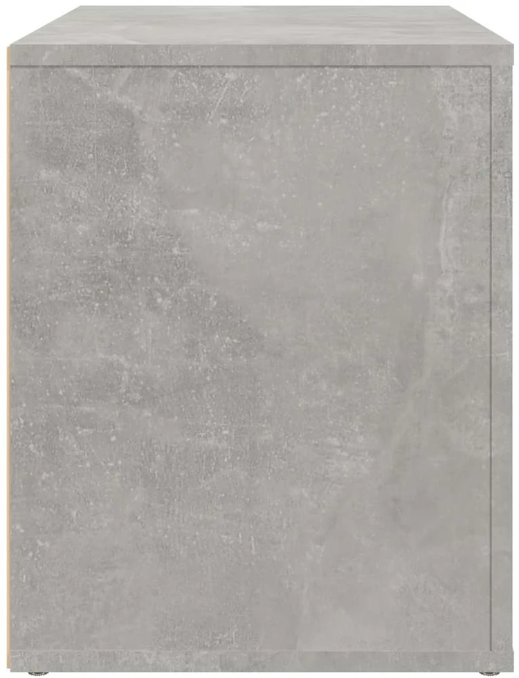 Naktinė spintelė, betono pilka, 60x36x45cm, apdirbta mediena