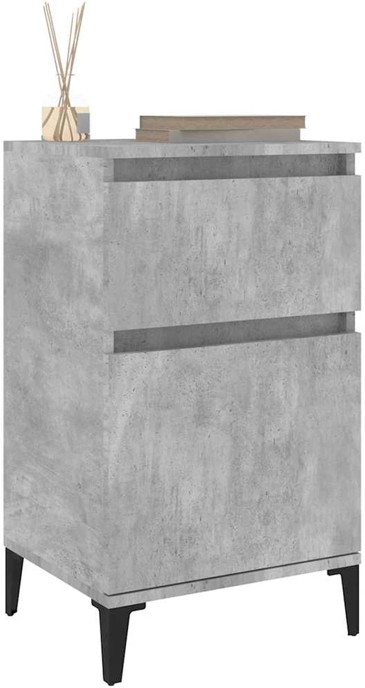 Naktinė spintelė, betono pilkos spalvos, 40x35x70cm
