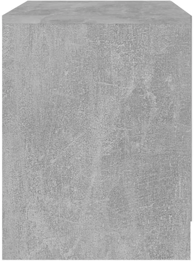Naktinė spintelė, betono pilkos spalvos, 45x34,5x44,5cm, MDP
