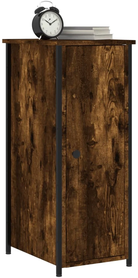 Naktinė spintelė, dūminio ąžuolo, 32x42x80cm, apdirbta mediena
