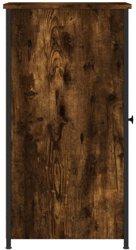 Naktinė spintelė, dūminio ąžuolo, 32x42x80cm, apdirbta mediena