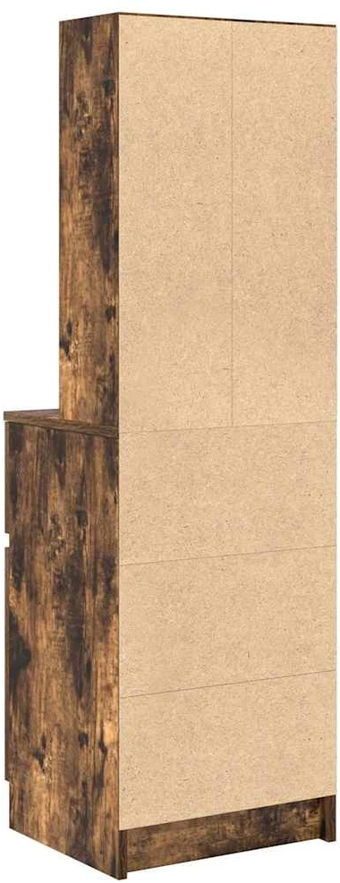 Naktinė spintelė, dūminio ąžuolo, 39x35x125 cm, mediena