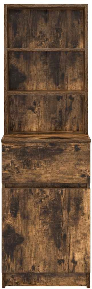 Naktinė spintelė, dūminio ąžuolo, 39x35x125 cm, mediena