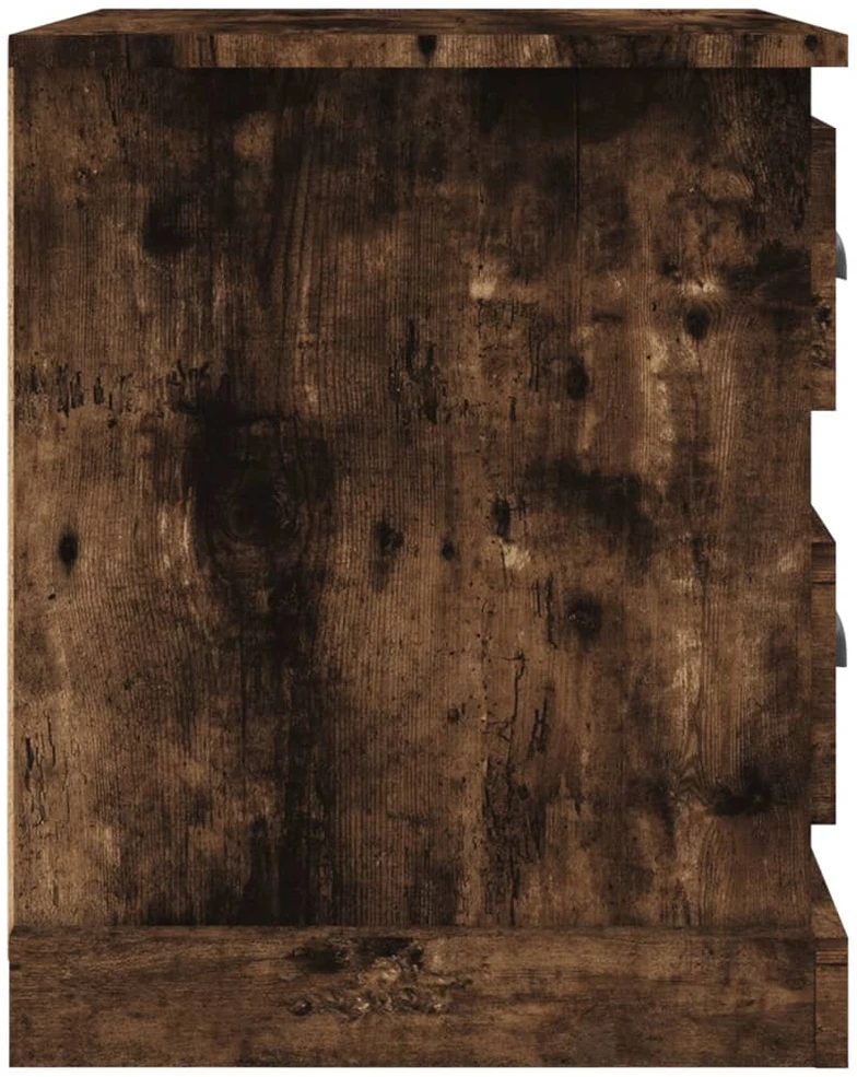 Naktinė spintelė, dūminio ąžuolo, 39x39x47,5cm, mediena