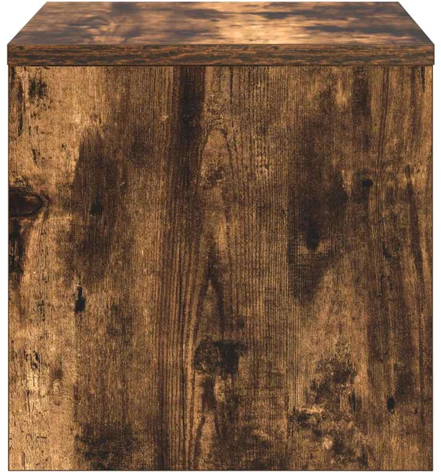 Naktinė spintelė, dūminio ąžuolo, 40x30x30cm, apdirbta mediena