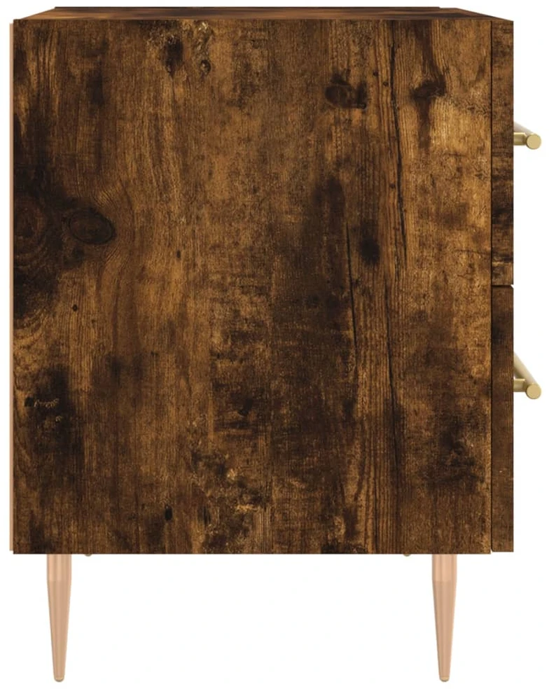 Naktinė spintelė, dūminio ąžuolo, 40x35x47,5cm, mediena