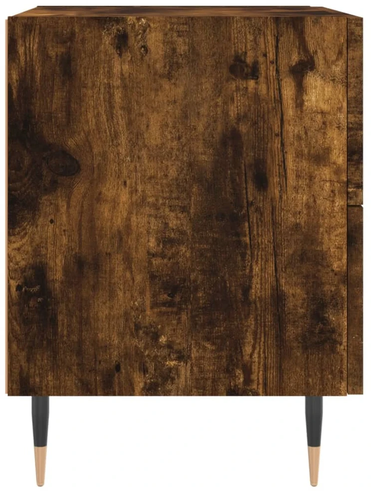 Naktinė spintelė, dūminio ąžuolo, 40x35x47,5cm, mediena