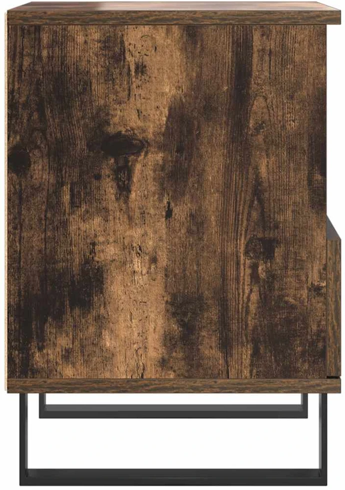 Naktinė spintelė, dūminio ąžuolo, 40x35x50cm, apdirbta mediena