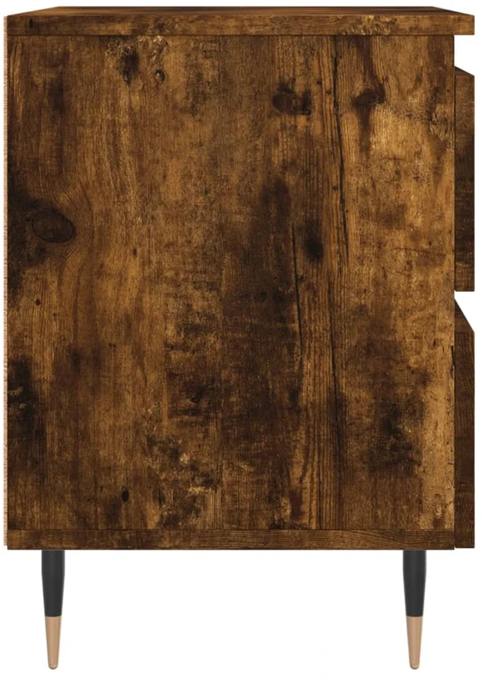Naktinė spintelė, dūminio ąžuolo, 40x35x50cm, apdirbta mediena