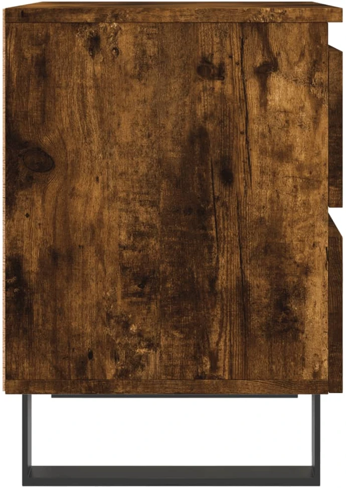 Naktinė spintelė, dūminio ąžuolo, 40x35x50cm, apdirbta mediena