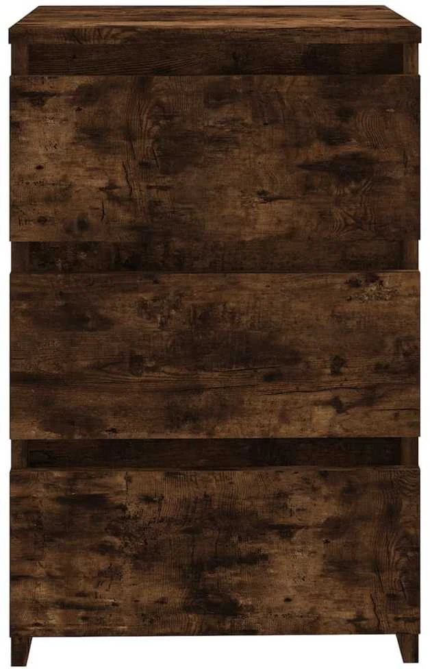 Naktinė spintelė, dūminio ąžuolo, 40x35x62,5cm, mediena