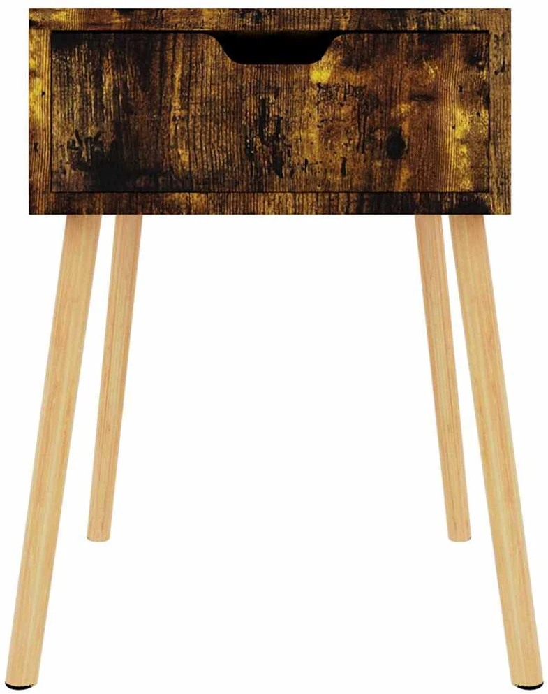 Naktinė spintelė, dūminio ąžuolo, 40x40x56cm, apdirbta mediena