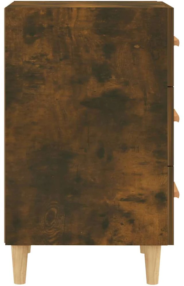 Naktinė spintelė, dūminio ąžuolo, 40x40x66cm, apdirbta mediena