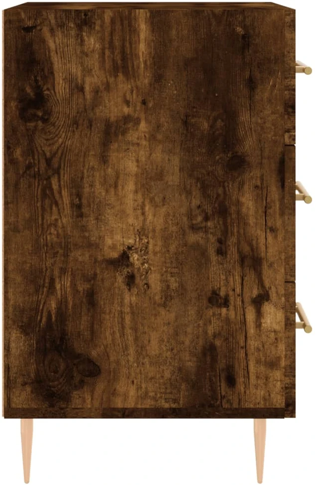 Naktinė spintelė, dūminio ąžuolo, 40x40x66cm, apdirbta mediena