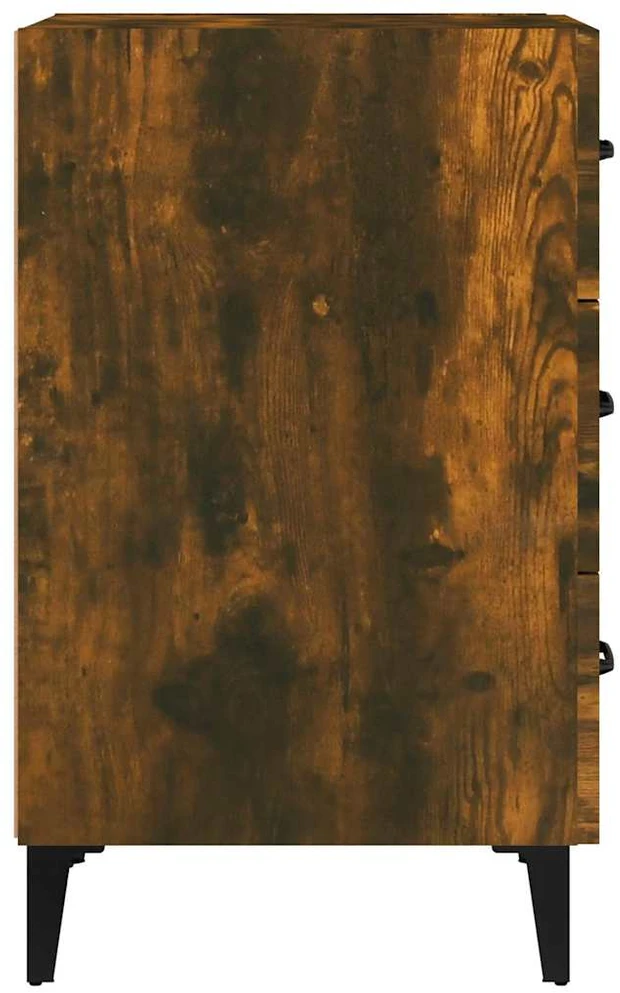 Naktinė spintelė, dūminio ąžuolo, 40x40x66cm, apdirbta mediena