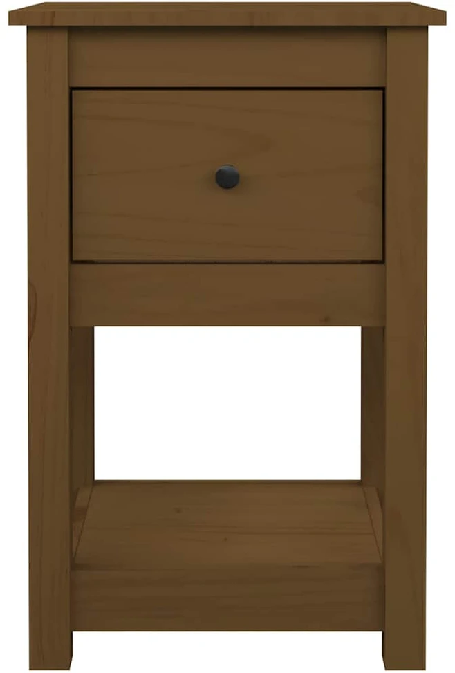 Naktinė spintelė, medaus ruda, 40x35x61,5cm, pušies masyvas