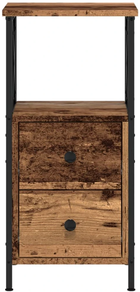 Naktinė spintelė, medienos, 34x35,5x70cm, apdirbta mediena
