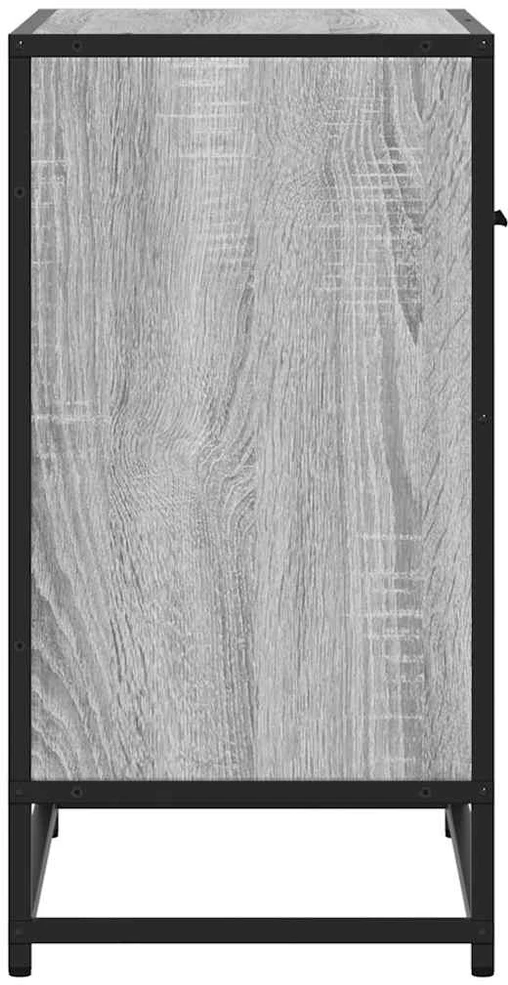 naktinė spintelė Pilka Sonoma 60x31x60 cm Mediena ir metalas