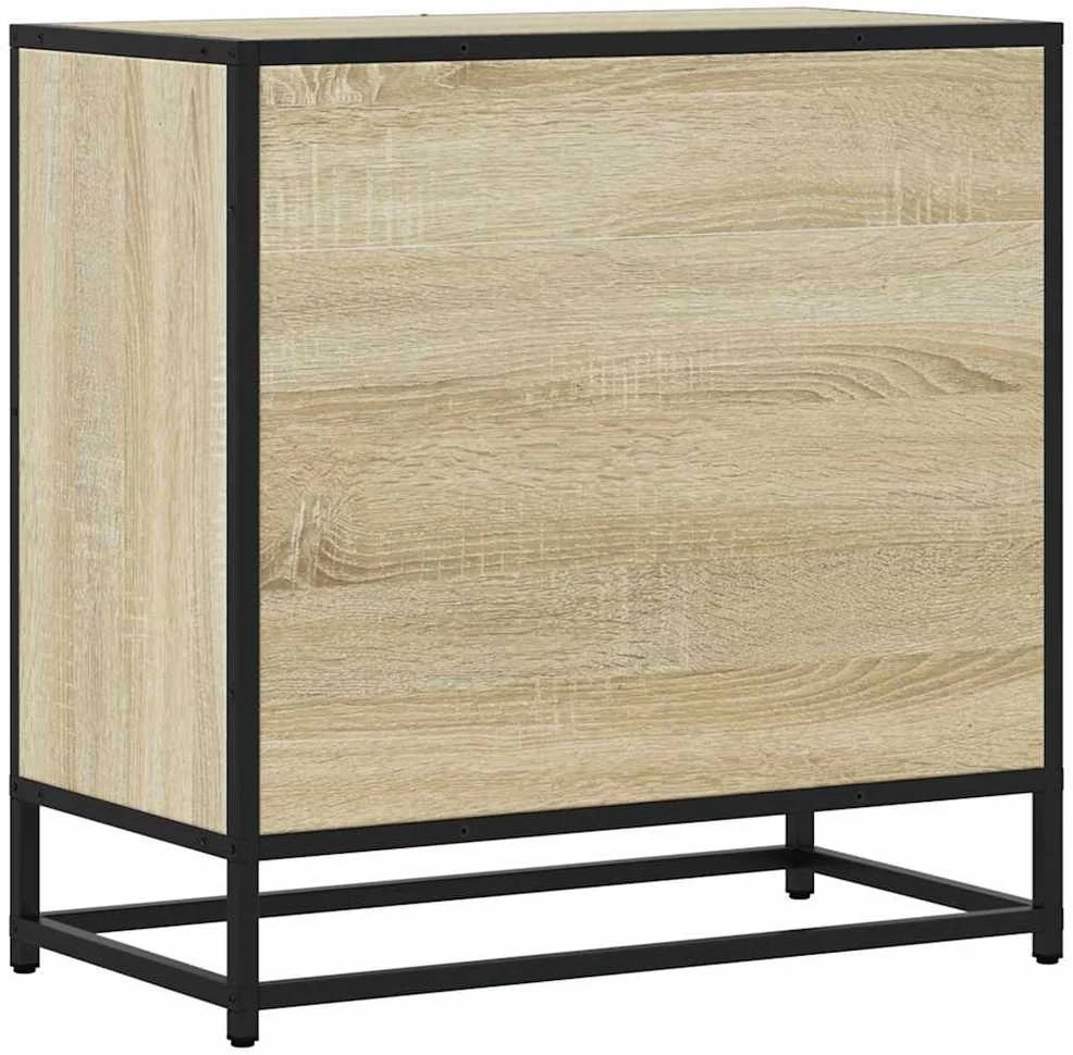 naktinė spintelė Sonoma ąžuolas 60x31x60 cm Mediena ir metalas