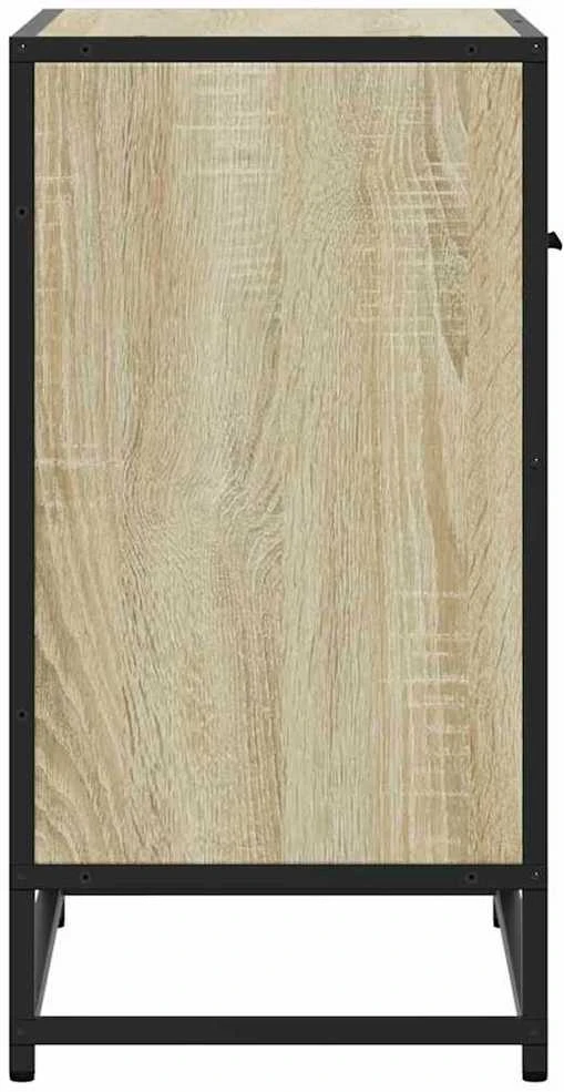 naktinė spintelė Sonoma ąžuolas 60x31x60 cm Mediena ir metalas