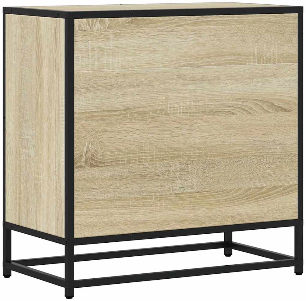 naktinė spintelė Sonoma ąžuolas 60x31x60 cm Mediena ir metalas
