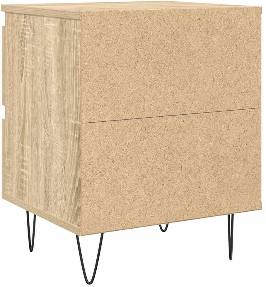 Naktinė spintelė, sonoma ąžuolo, 40x35x50cm, apdirbta mediena