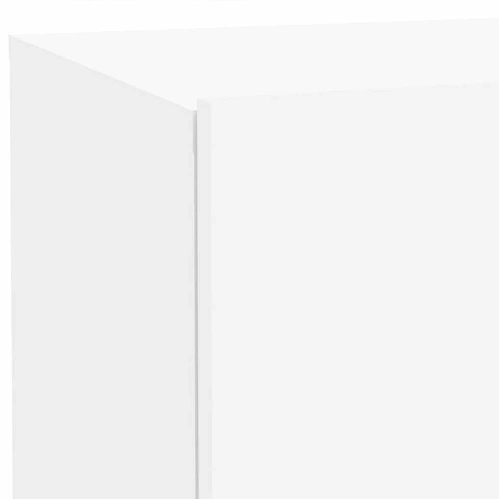 Naktinė spintelė su LED lemputėmis, balta, 70x36x40,5cm