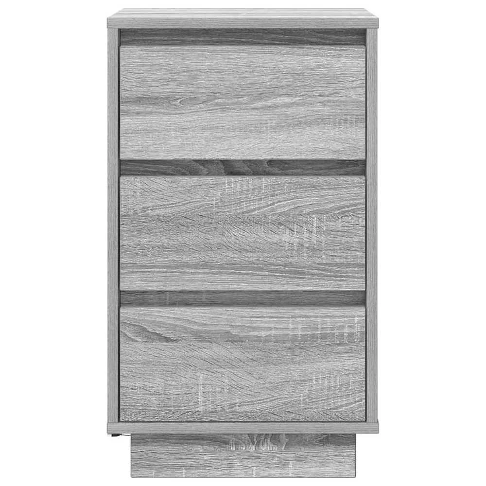 naktinė spintelė su LED lemputėmis Pilka Sonoma 38x34x65 cm