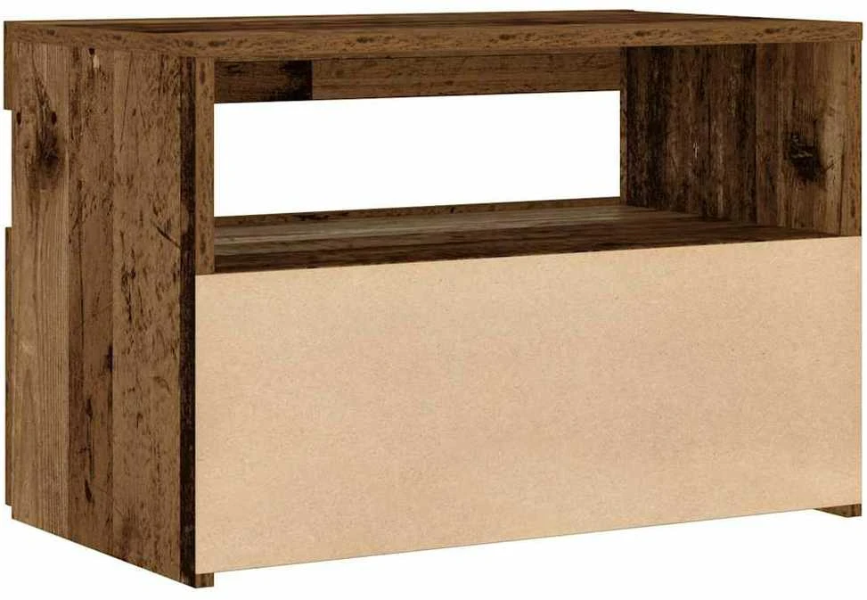 naktinė spintelė su LED lemputėmis Sena mediena 60x35x40 cm