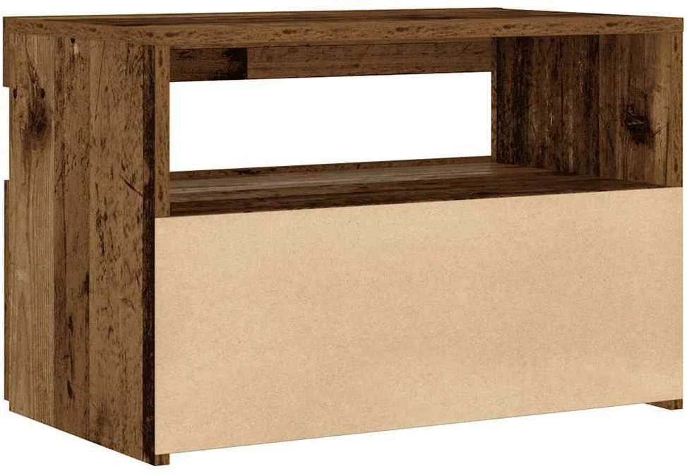 naktinė spintelė su LED lemputėmis Sena mediena 60x35x40 cm