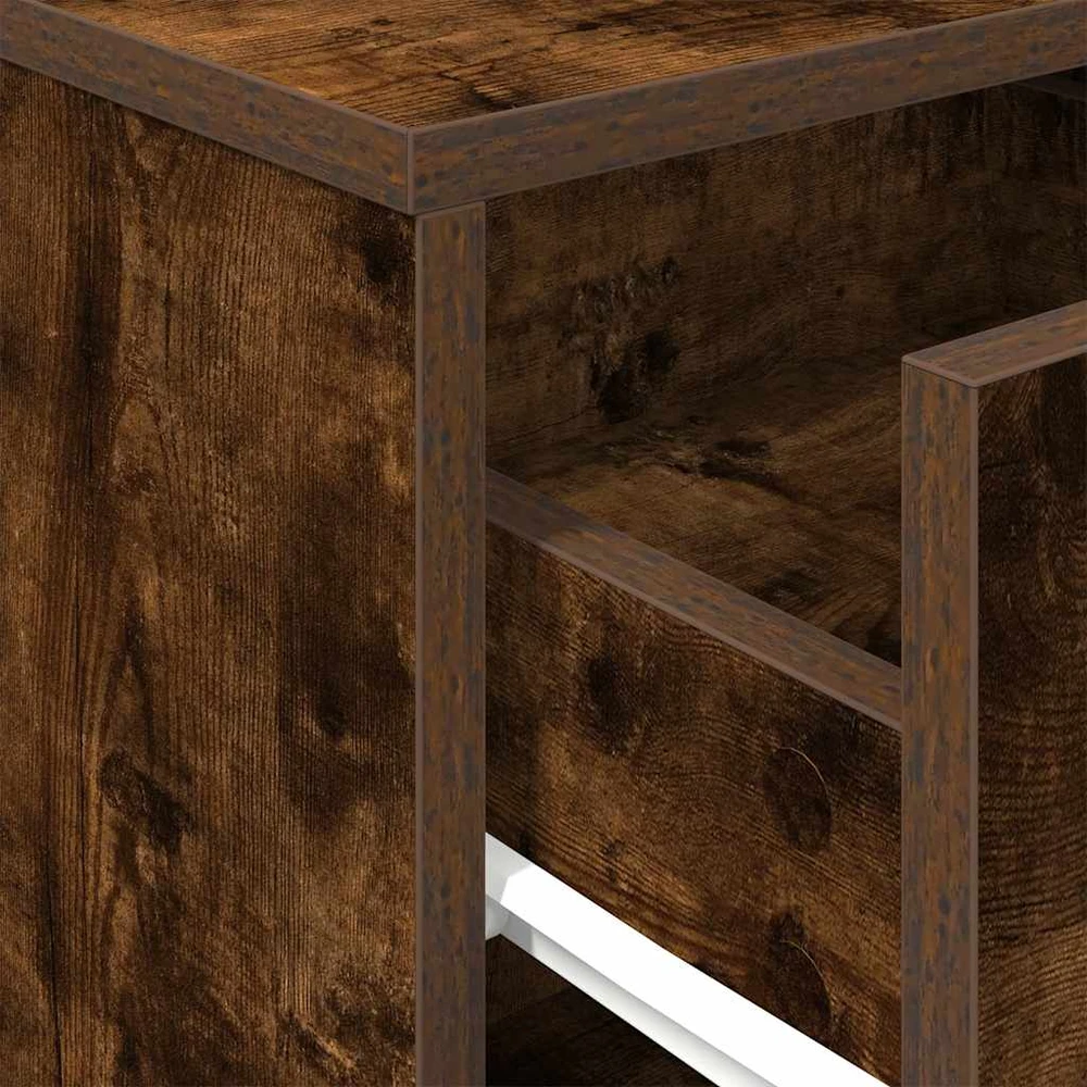 Naktinė spintelė su stalčiumi, dūminio ąžuolo, 40x34x50cm