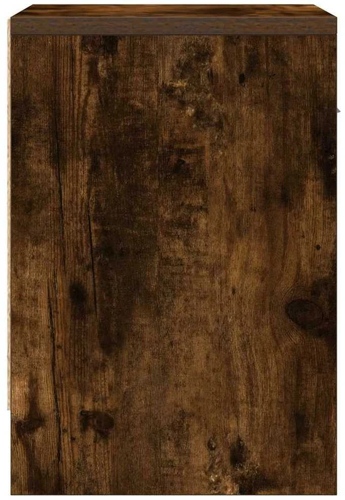 Naktinė spintelė su stalčiumi, dūminio ąžuolo, 39x28x41cm
