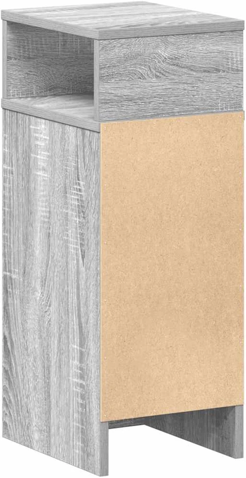 Naktinė spintelė su stalčiumi, pilka ąžuolo, 25x31x66cm